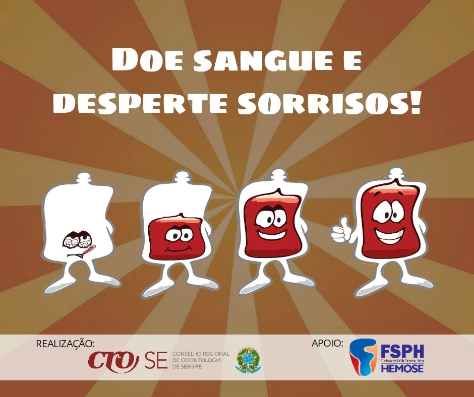 CRO-SE lança campanha de incentivo à doação de sangue no Mês do Dentista