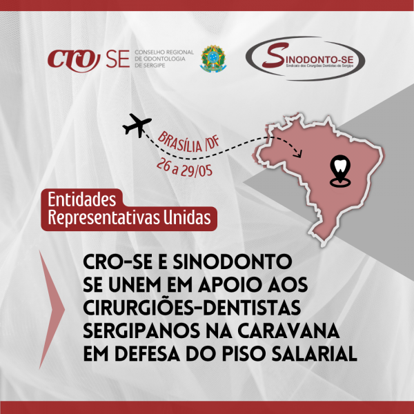 CRO-SE e Sinodonto apoiam Cirurgiões-Dentistas em Caravana pela Valorização da Odontologia em Brasília