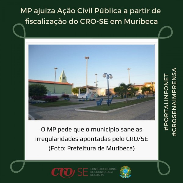 MP ajuíza Ação Civil Pública a partir de fiscalização do CRO-SE em Muribeca