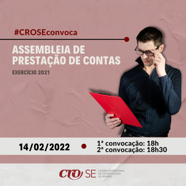 CRO-SE convoca para Assembleia de Prestação de Contas do Exercício 2021