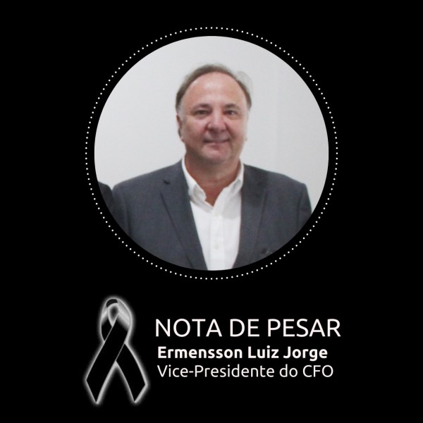 NOTA DE PESAR | CRO-SE lamenta falecimento do vice-presidente do CFO, Ermensson Jorge