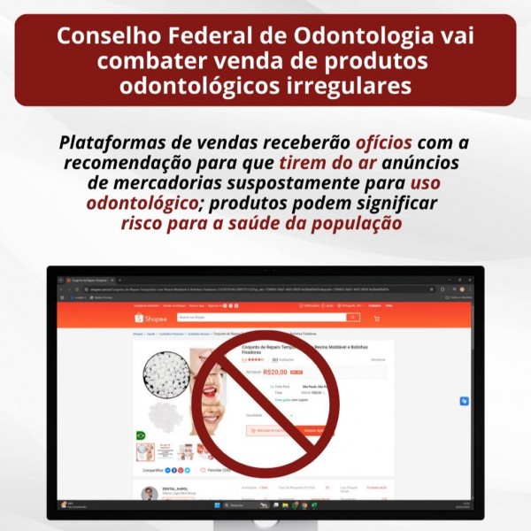 CFO vai combater venda de produtos odontológicos irregulares