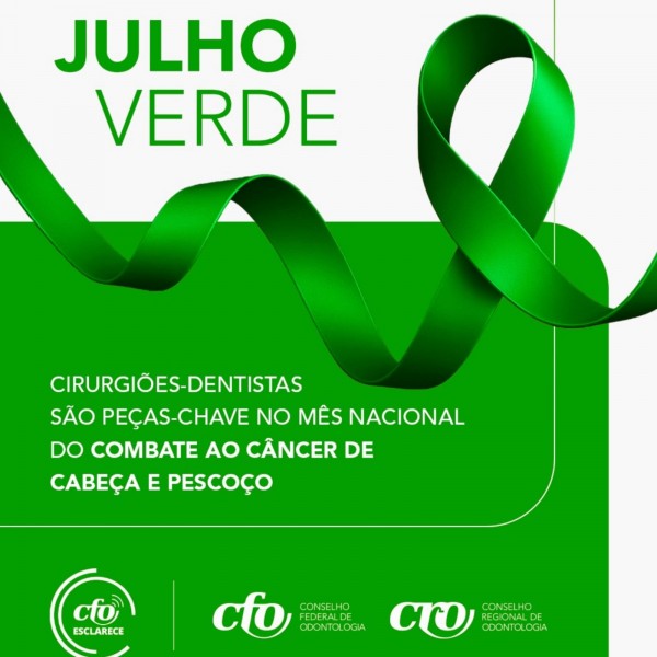 CFO Esclarece: Cirurgiões-dentistas são peças-chave no Mês Nacional do Combate ao Câncer de Cabeça e Pescoço