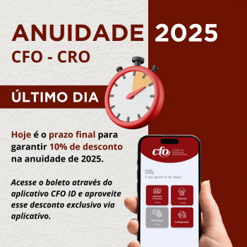 Último dia para garantir 10% de desconto e solicitar o parcelamento da anuidade de 2025