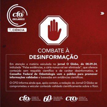 CFO Esclarece: Combate à desinformação sobre saúde bucal