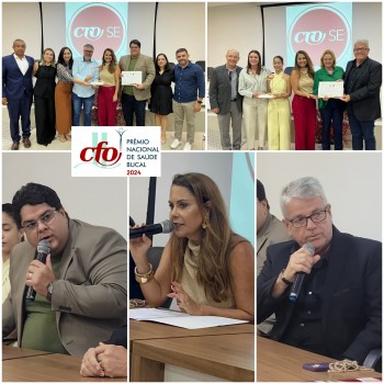 CRO-SE entrega Prêmio Nacional CFO de Saúde Bucal a gestores de N. Sra. do Socorro e Santana de São Francisco