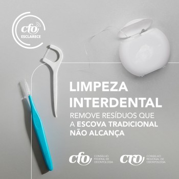 CFO Esclarece: Limpeza interdental remove resíduos que a escova tradicional não alcança
